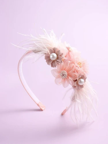 Dívčí čelenka šik růžová