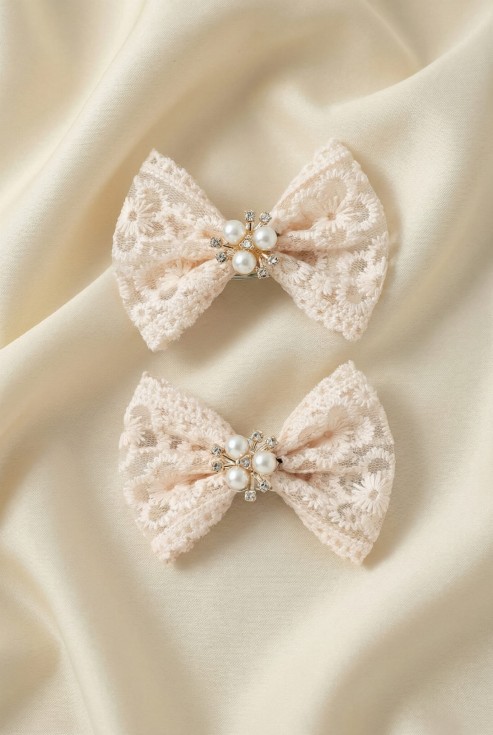 Elegantní Sponky z Krajky pro Dívky, sponky do vlasů, dívčí doplňky, krajka, ručně šité sponky, luxusní sponky, dárky pro dívky