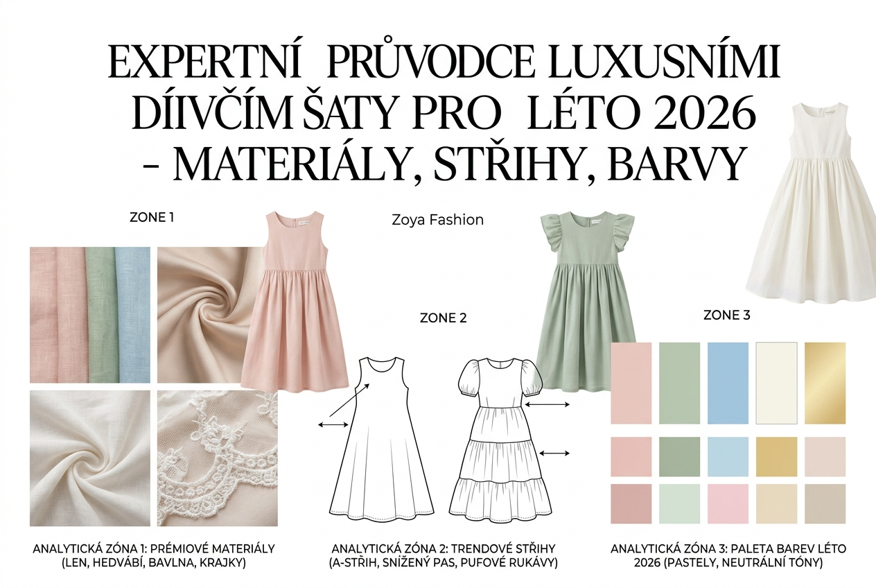 Luxusní dívčí šaty na léto 2026: materiály, střihy a trendy, které stojí za investici